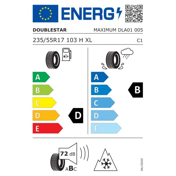 Eticheta Energetica Anvelope  235 55 R17 Doublestar Dla01 