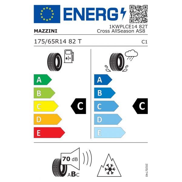 Eticheta Energetica Anvelope  175 65 R14 Mazzini Cross  